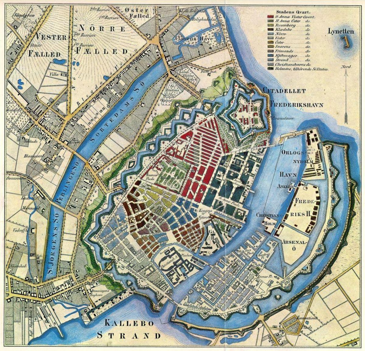 コペンハーゲンのアンティークマップ
