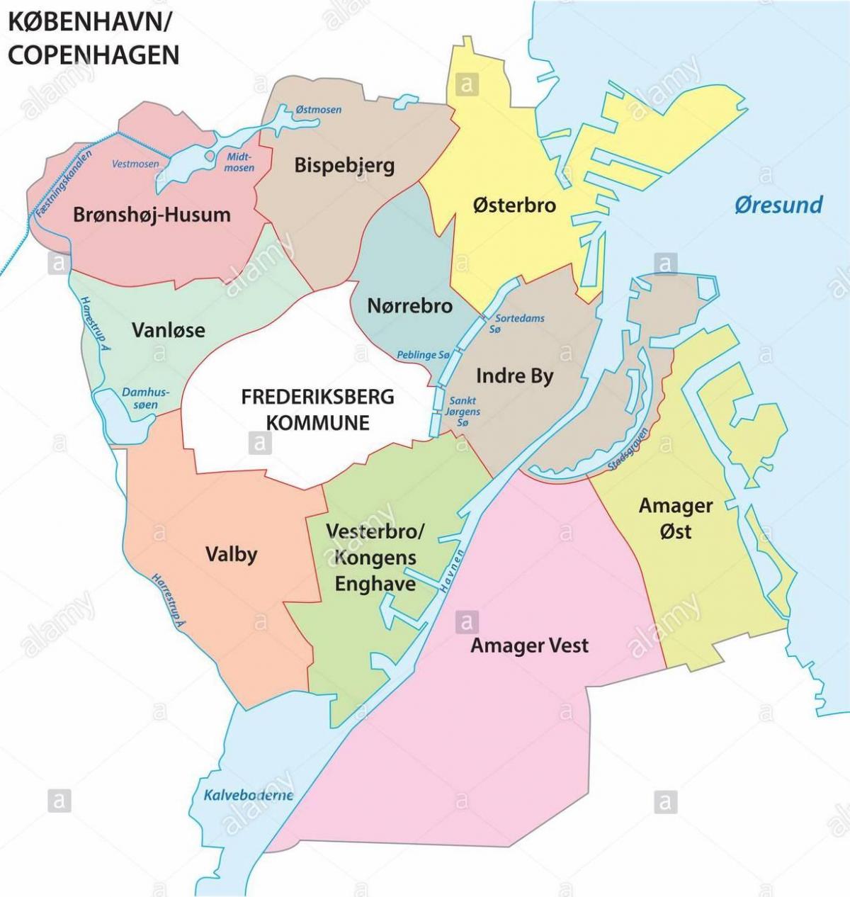 コペンハーゲン地区マップ